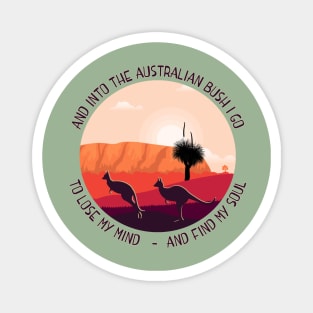 The Australian Outback, Aussie Bush Shirt, Australian Souvenir Magnet